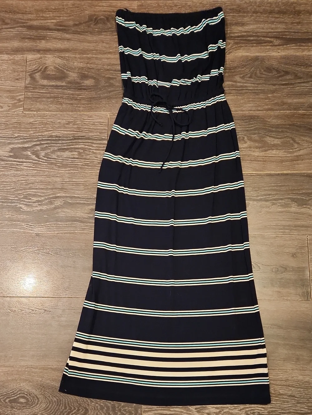 ❤️ J CREW STRAPLESS JERSEY DRESS IN STRIPE WITH POCKETS, XS